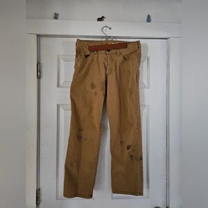 Carhartt Men's Brown Work Pants. 32/30 Grunge
